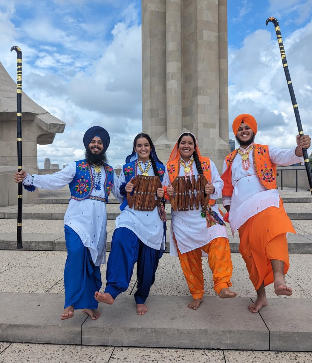KC Bhangra performers at the Liberty Memorial